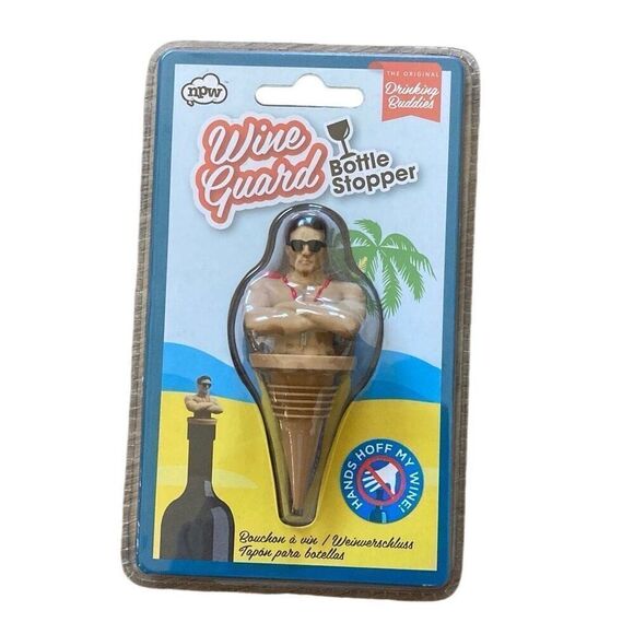 NWT Wine Guard Bottle Stopper Lifeguard Beach Theme Gift Item Stocking Stuffer - Picture 1 of 4